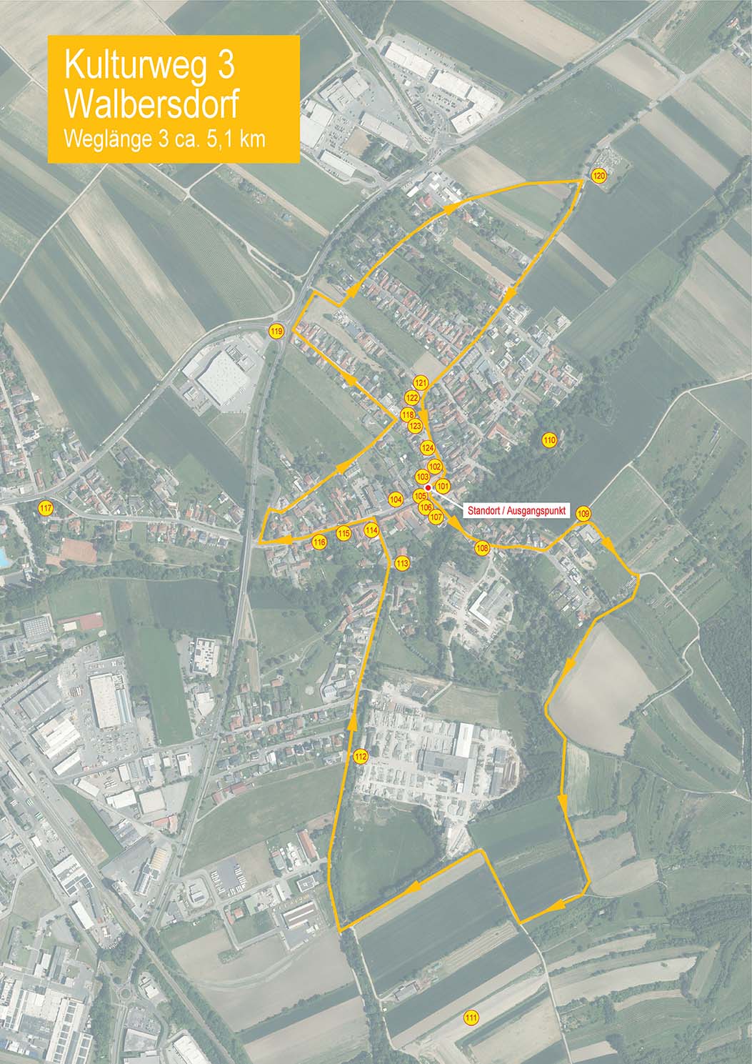 Plan Kulturwanderweg Route 3
